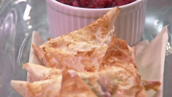 Cranberry Goat Cheese Turnovers