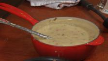 Beer and Cheddar Soup