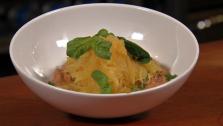 Sicilian Spaghetti Squash with Tomatoes, Garlic and Almonds