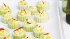 Deviled Cucumber Cups