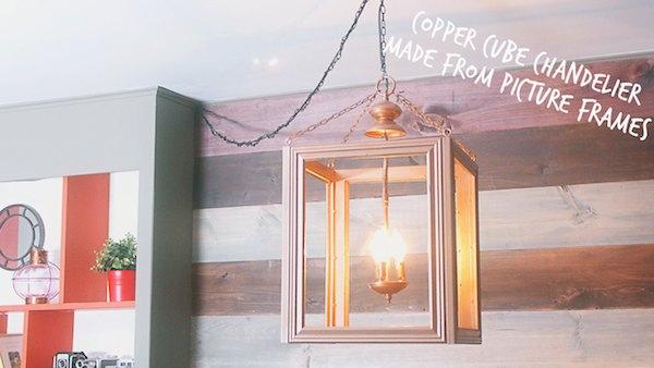 diy lantern light fixture