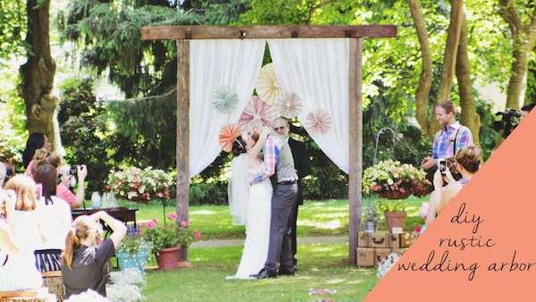 Diy Rustic Wedding Arbor Knock It Off The Live Well Network