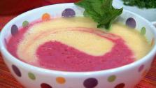 Red Berry And Peach Soups
