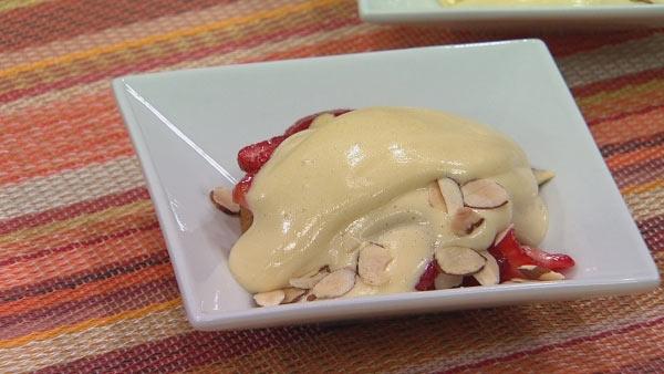 Zabaglione and Amaretto-Soaked Cake