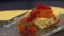Ricotta Cheesecake with Minted Oranges