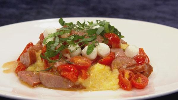 Polenta with Spicy Sausage