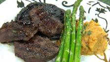 Grilled Venison and Portobello Mushrooms Grilled Venison and Portobello Mushrooms