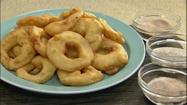 Apple Beignets with Dipping Sugars