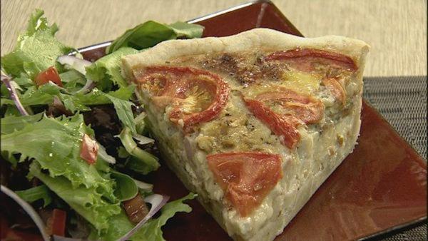 Tomato Camembert Quiche