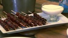 Grape Skewers with Cheesecake Dip Grape Skewers with Cheesecake Dip