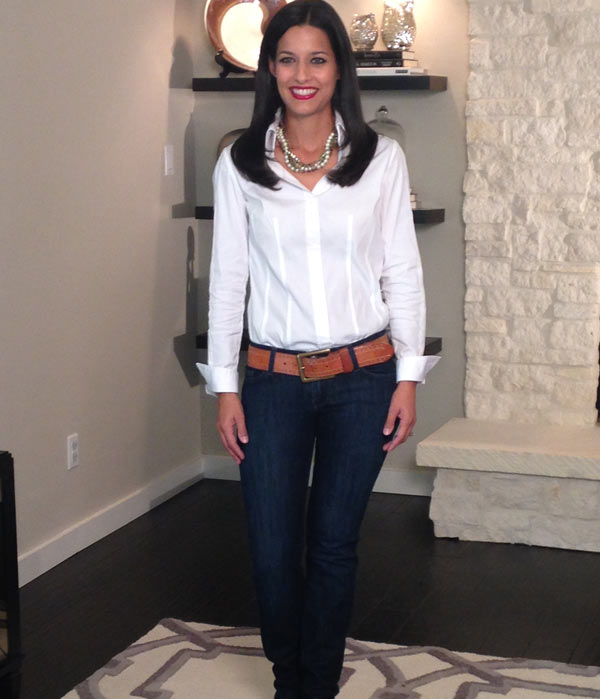 What necklace to wear with button-down shirt What necklace to wear with button-down shirt