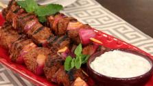 Turkish Lamb Kebabs and Cacik