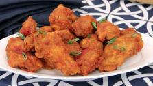 Crispy Chicken Wings with Tsaketa Hot Sauce Crispy Chicken Wings with Tsaketa Hot Sauce