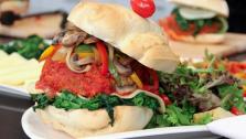 Monster Meatball Sandwich