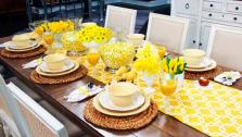 Sunny Easter Brunch Table