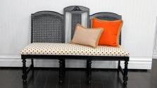 A great way to give new life to cast-off dining room chairs. Heres a super simple way to transform three mismatched chairs into an amazing bench. A great way to give new life to cast-off dining room chairs. Heres a super simple way to transform three mismatched chairs into an amazing bench.