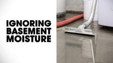 Never ignore condensation or moisture in the basement. Condensation occurs when cool air comes in contact with a warm surface, or vice versa. Never ignore condensation or moisture in the basement. Condensation occurs when cool air comes in contact with a warm surface, or vice versa.