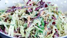 This cabbage slaw from Chef Jonathan Collins is crunchy, tangy and refreshing.
