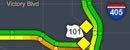 TRAFFIC MAP: 101/405