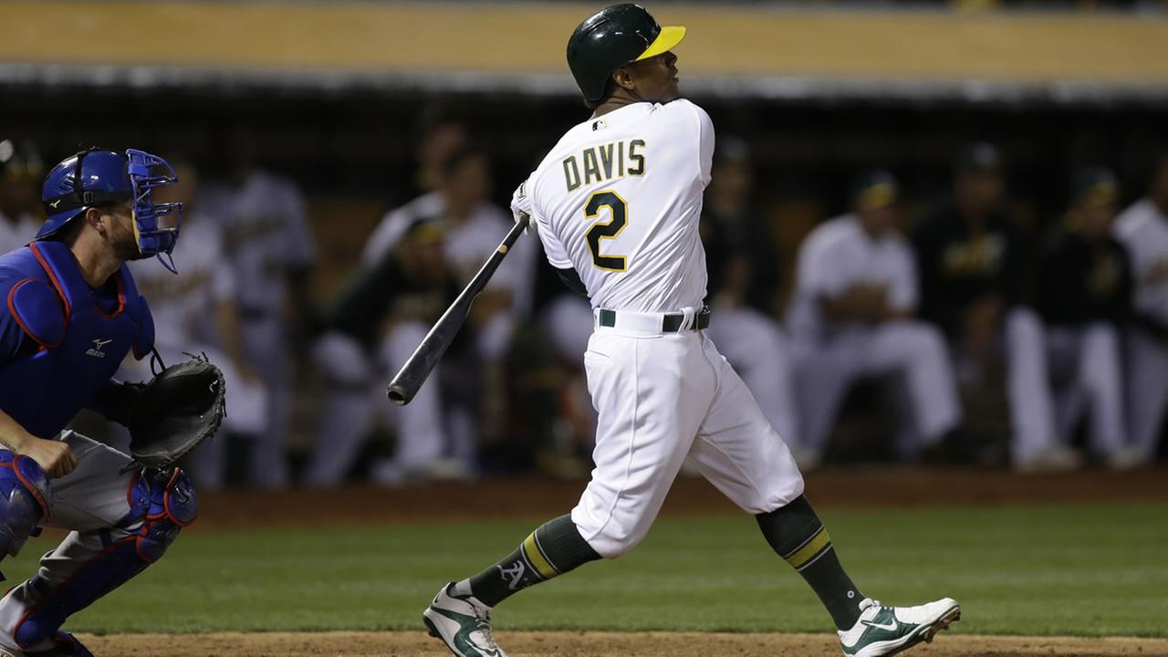 Kris Davis hits 3 HRs, beats Texas Rangers with slam in Oakland ...