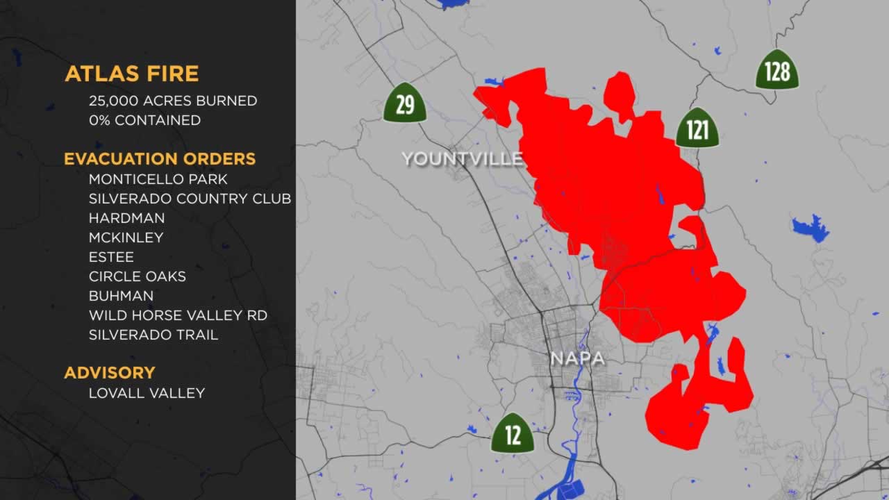 North Bay Area Fire Map - Map of world