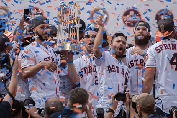 Houston Astros World Series victory parade and rally turned downtown ...
