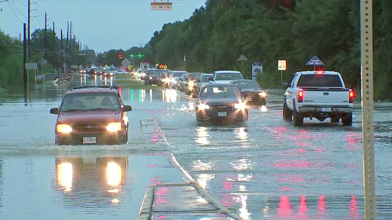 Bird's-eye view of Houston floods from SkyDrone13 | abc13.com