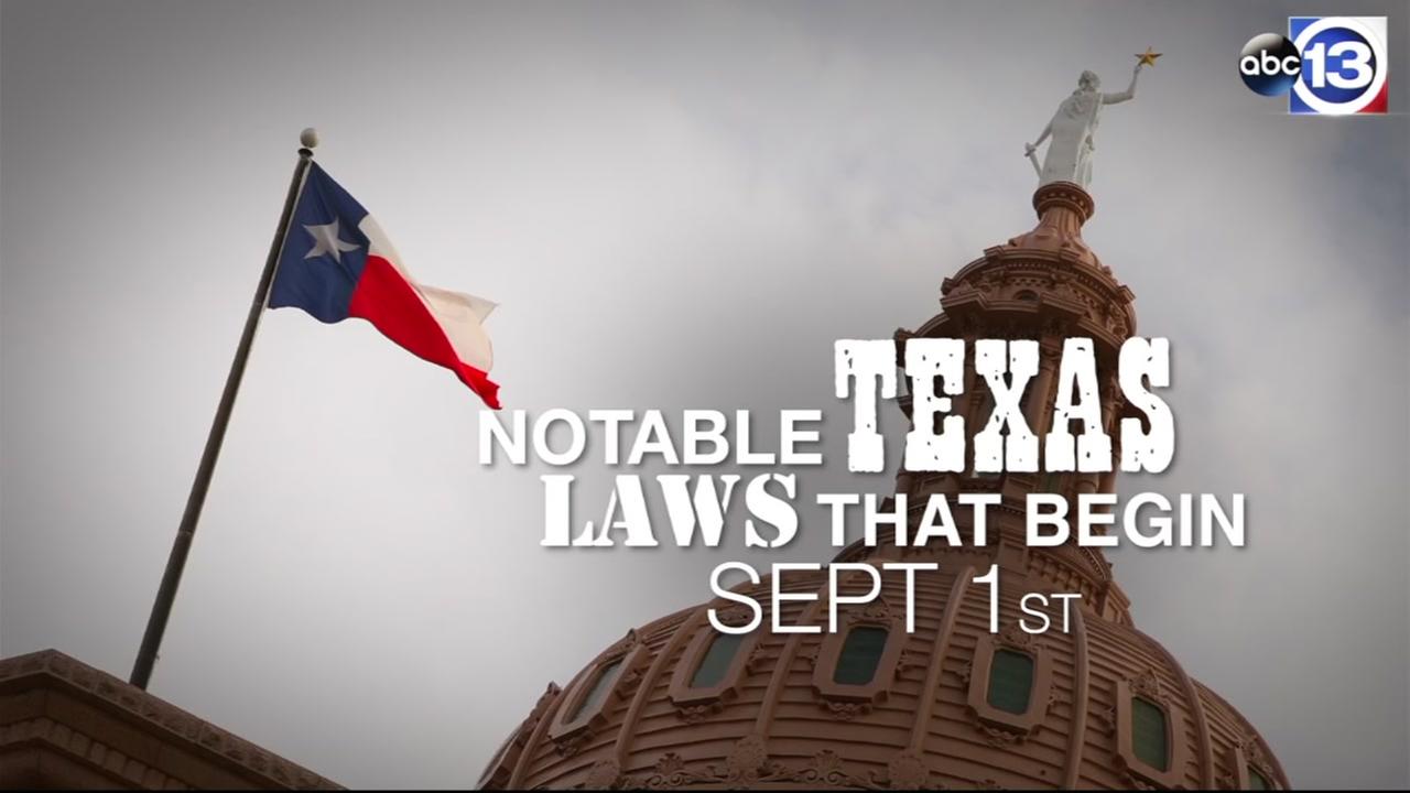 New Texas laws go in effect on Sept. 1 | abc13.com