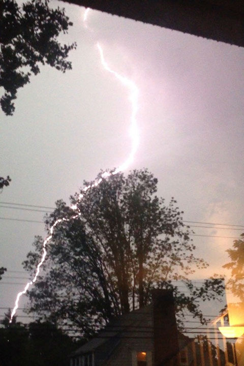 PHOTOS: Damage, lightning from Monday's storms | 6abc.com