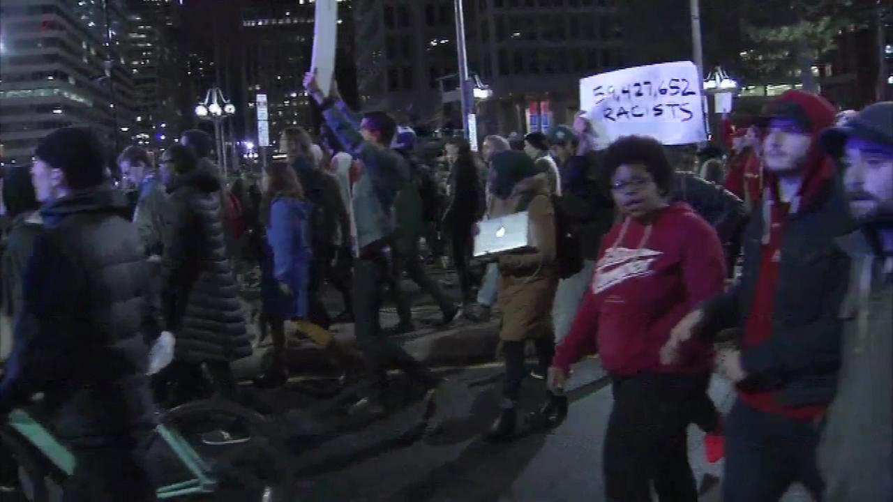 Hundreds march in anti-Trump protest in Philadelphia | 6abc.com