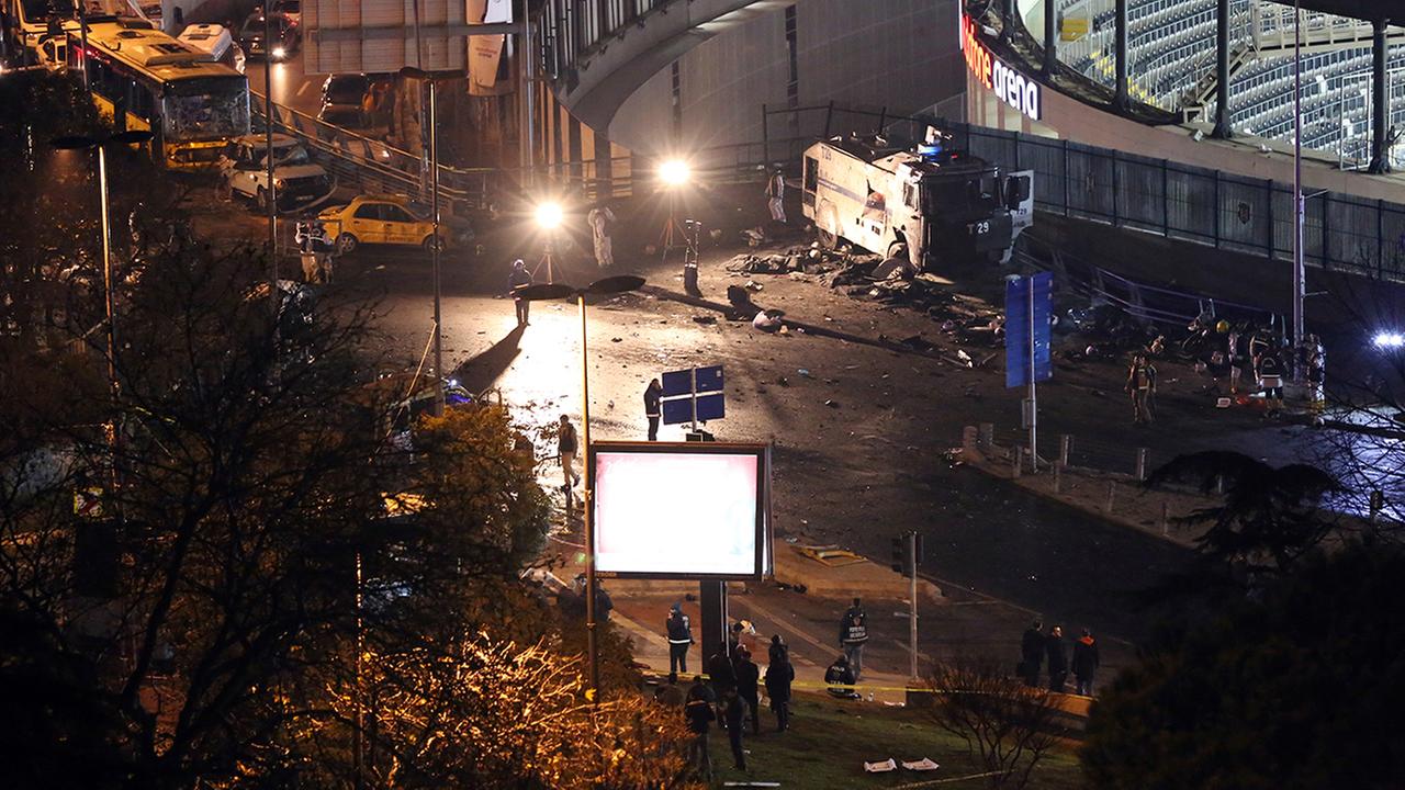 Image result for Twin bombing outside Istanbul soccer stadium kills 29, wounds 166