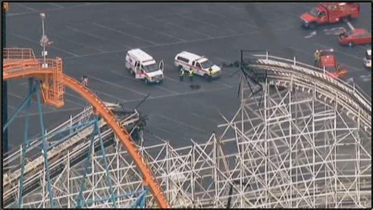PHOTOS: Fire erupts on Colossus roller coaster at California's Magic ...