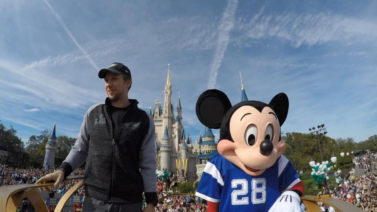 VIDEO: Nick Foles honored with parade at Disney World.
