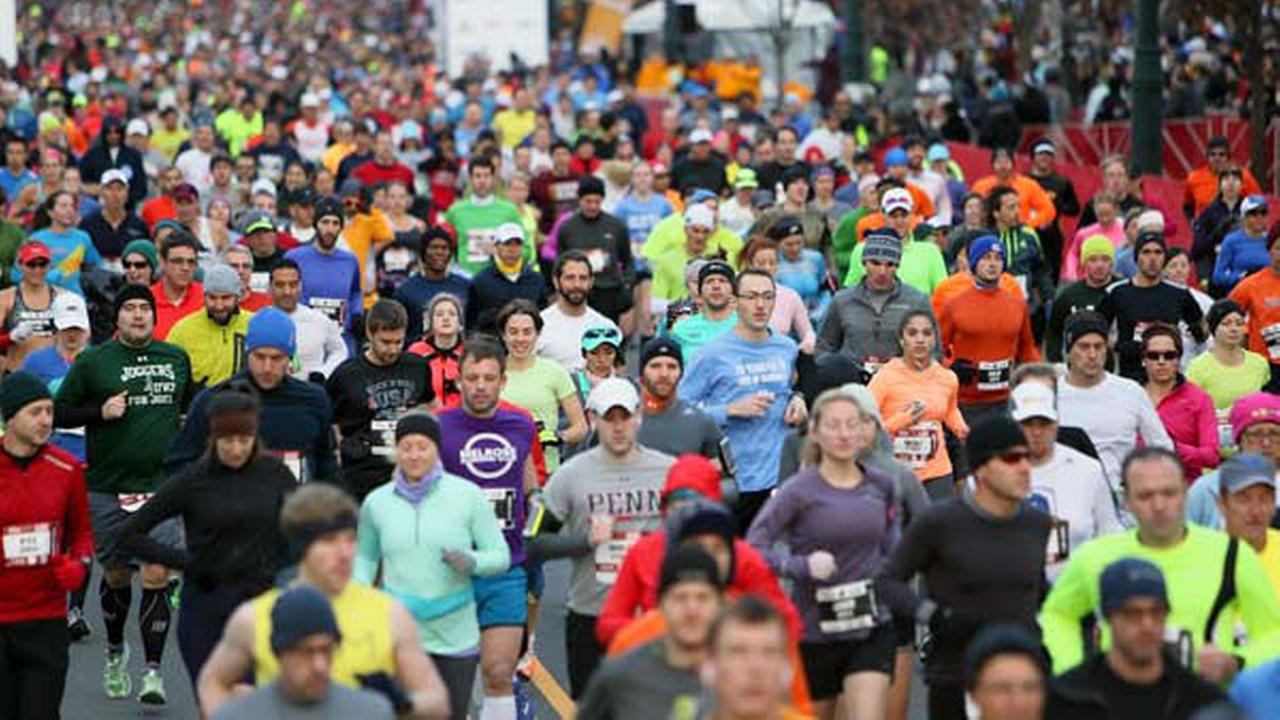 Philadelphia Marathon winners cross finish line | 6abc.com