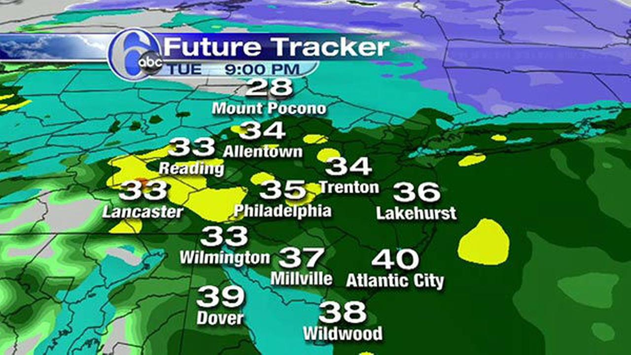 ACCUWEATHER MAPS: Tuesday's Wintry Mix | 6abc.com