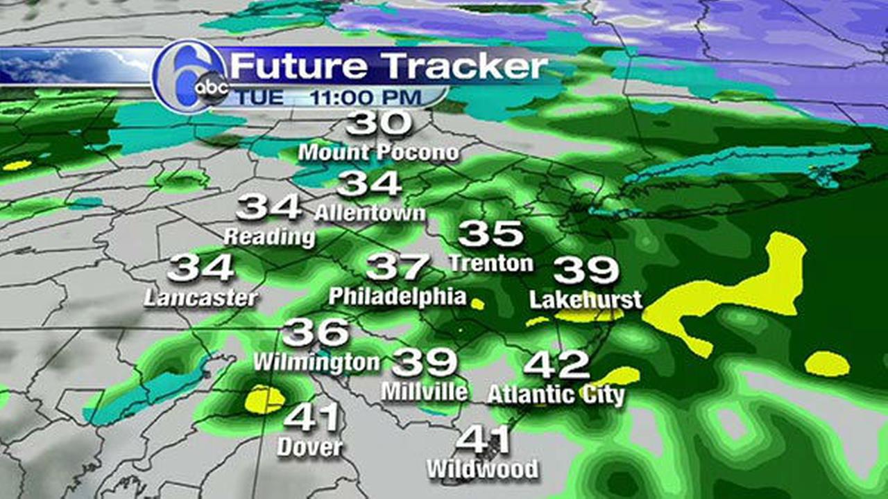 ACCUWEATHER MAPS: Tuesday's Wintry Mix | 6abc.com