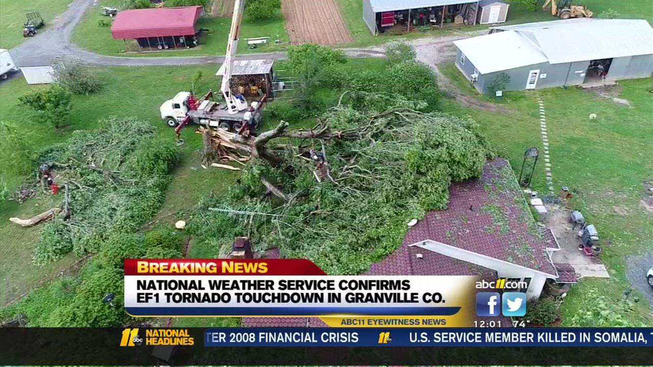 NWS: Tornado caused damage in Granville County | abc11.com