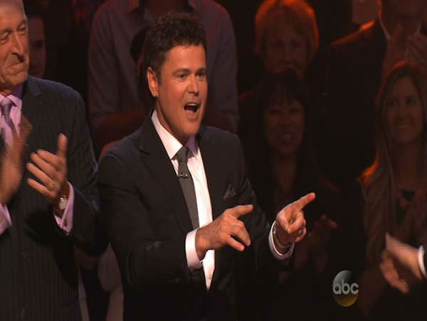 Donny Osmond, who took home the mirrorball trophy during season 9 of ...